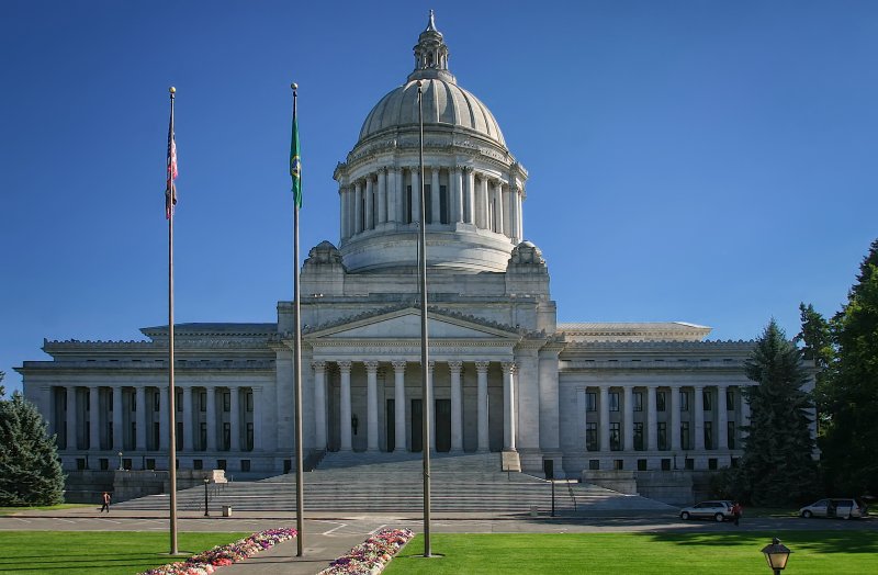 The Washington State Capitol building in Olympia