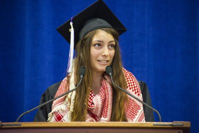 Student speaker Alia Taqieddin 