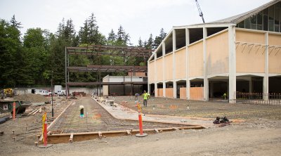 The Carver Academic Facility construction project on May 3, 2016. Photo by Matthew Anderson / WWU