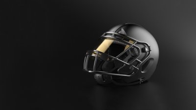 image of a futuristic football helmet design