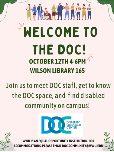 Poster for the DOC open house