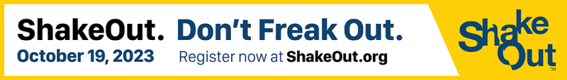 Thin banner for the Great ShakeOut
