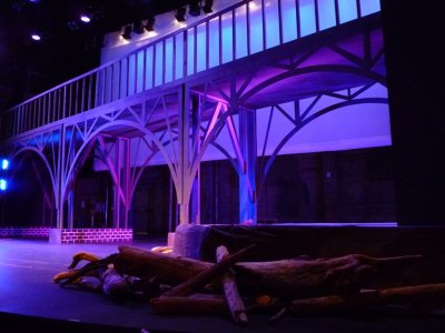 WWU's scenic crew built a replica of the Deception Pass bridge for the play 'Deception Pass: An American Story," which starts Jan. 24 in the PAC on WWU's campus. Courtesy photo